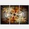 Designart - Fractal Flower with Blue Details - Floral Art Canvas Print